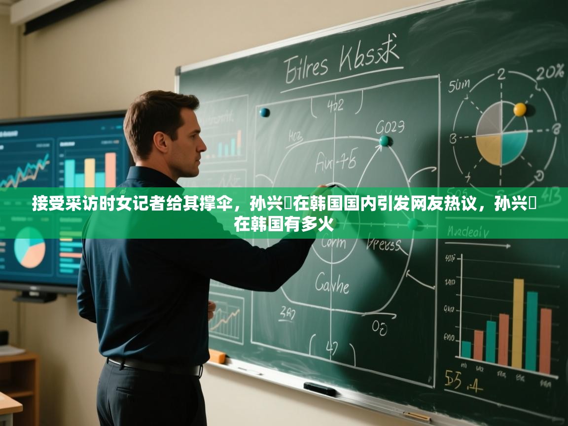 开云体育在线-接受采访时女记者给其撑伞，孙兴慜在韩国国内引发网友热议，孙兴慜在韩国有多火  第1张